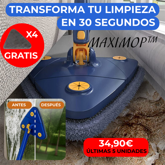 MaxiMop™ ¡Menos esfuerzo, más limpieza!